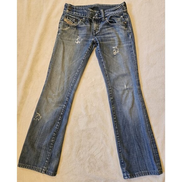 Vintage Diesel Industry Womens Jeans Boot Cut Cherone Size 26 Made In Italy - Picture 1 of 14